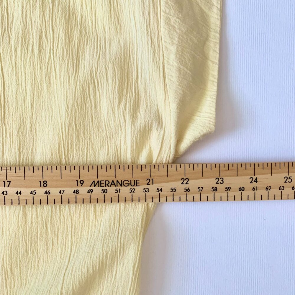 Vintage Butter Yellow Maxi Sun Dress Summer Cottagecore Coastal Wedding Guest - Picture 8 of 12